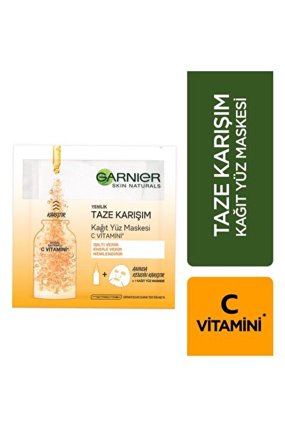 Garnier Taze Karışım C Vitamini Kağıt Yüz Maskesi