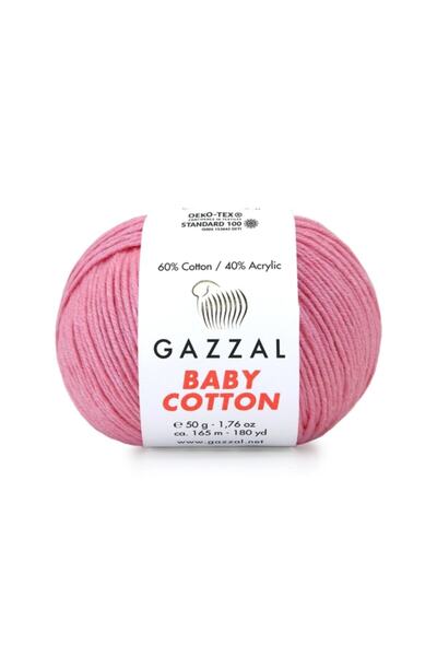 Gazzal Baby Cotton Pembe 3468 Amigurumi Ipi 50gr