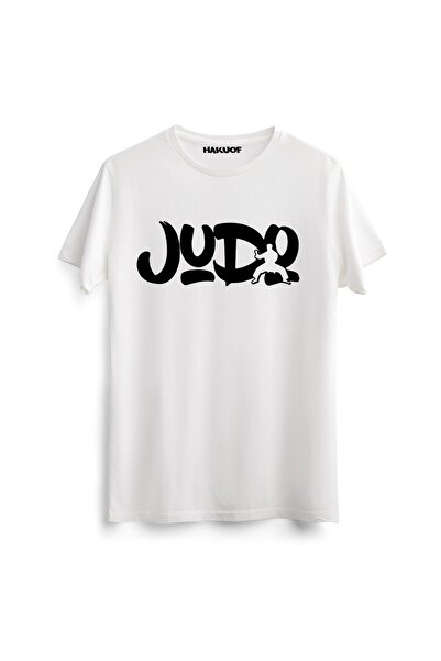 hakuof Tricou alb unisex Judo