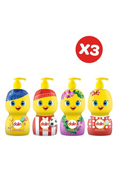 Dalin Eğlen &amp; Öğren Şampuan 500 ml X 3 Adet