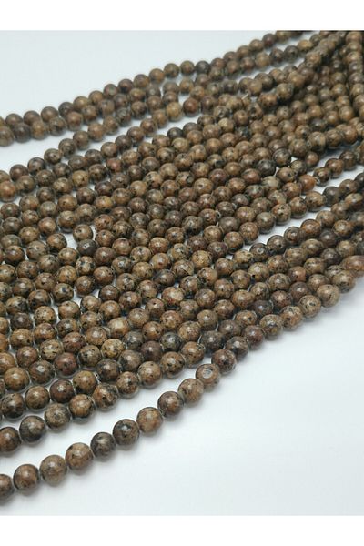 LİVZA BİJUTERİ Brown Natural Stone Array 8mm Natural Stone