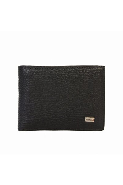 Karalı Deri Karalı Siyah Camel Deri Erkek Cüzdanı C148-sc