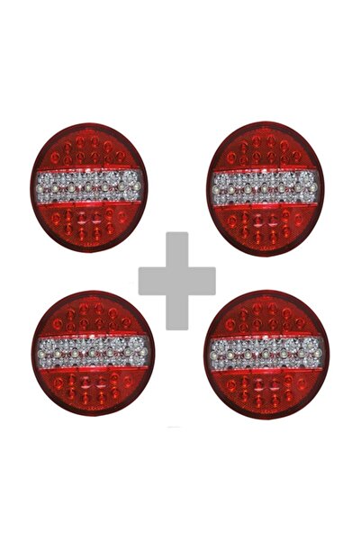 Genel Markalar Hamburger Tip Ledli Stop Lamba 12 Volt 4 Modlu 4 Adet