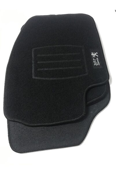 ENGAKSESUAR Peugeot 307 Siyah Orijinal Mugen Paspas Kesim Kalın Halı 4 Parça