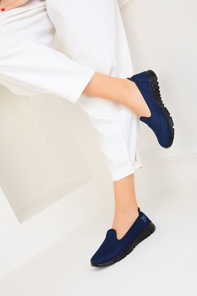 SOHO Marineblau-Schwarze Damen Sneakers 18113