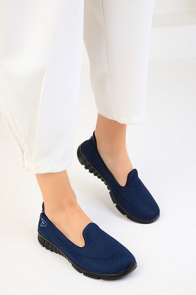 SOHO Marineblau-Schwarze Damen Sneakers 18113