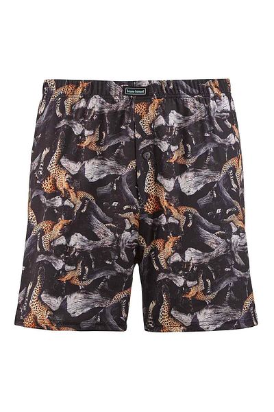 Bruno Banani Herren Jersey-Boxershorts – PANTHERA, BB Premium Line, Aufdruck