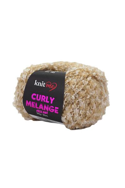 knitme Knit Me Curly Melange KCM52 Μπεζ μελανζέ