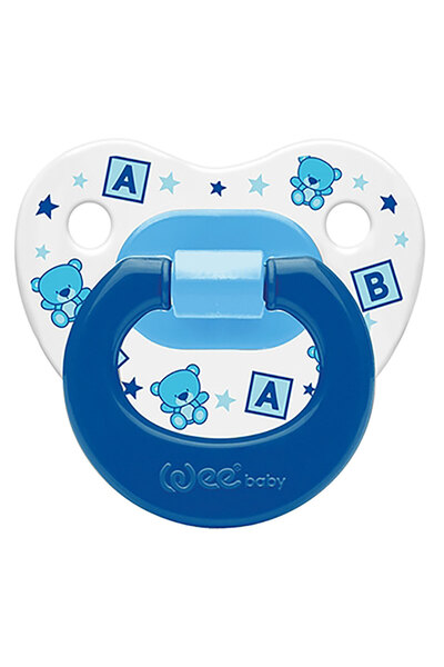 Wee Baby Patterned Palate Pacifier No:3 - Blue