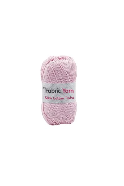 The Fabric Yarn القطن الوردي النحيف الملتوية