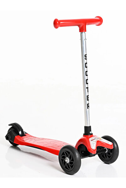 LavaBaby Lava Baby Yükseklik Ayarlı 3 Tekerli Scooter Kırmızı