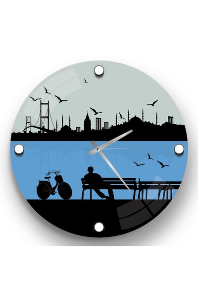 EMYA HOME Ceas din sticlă Istanbul - 40 cm