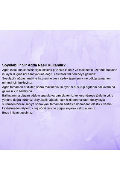 Vi-vet 240 ml Kavanoz Ağda 2 Yıl Garantili Makine 2 Metre Bez Temizleme Yağı Spatula