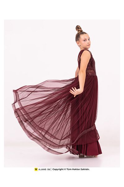 RAMON&ARTOS Evening Dress And Graduation Waist Detailed Girl Dress