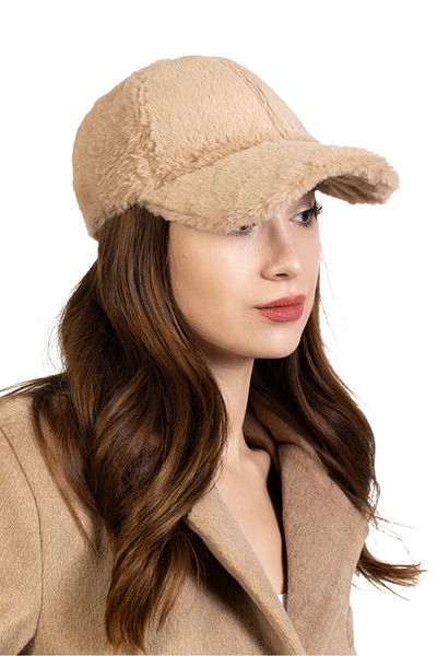 LadyColor Soft Furry Plush Winter Cap Women's Hat Brown