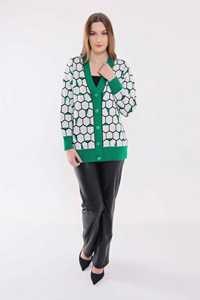 GND Honeycomb Pattern Knitwear Cardigan