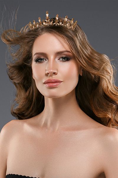 Hayalperest boncuk Coroana de mireasa cu piatra Shiny Shuttle Coroana costumului pentru Henna Night Honey