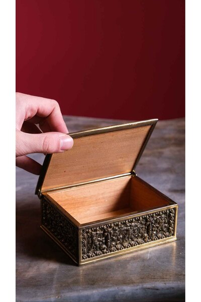 RETRO ANTİKA Antika Pirinç Kutu