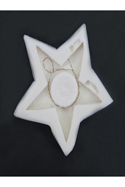 Kazanabil YILDIZ ŞEKİLLİ KOKULU TAŞ VE SABUN İÇİN SİLİKON KALIP 12X12CM