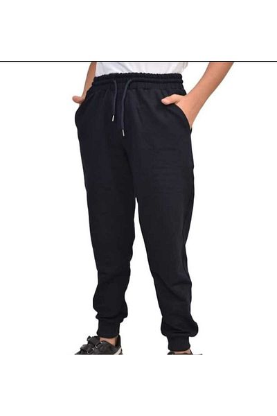 AZRA ÇOCUK GİYİM 3 pcs Sweatpants Elastic Waist Ribbed Leg Two Thread Combed Cotton