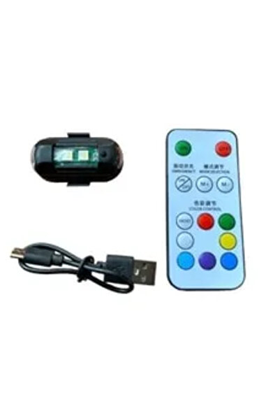BTL OTOMOTİV Lamba Uçak Kanadı Çakar Şarjlı Rgb Kumandalı