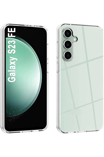 AQUA AKSESUAR Samsung Galaxy S23 FE Uyumlu Kılıf Şeffaf Ve Esnek A++ Kalite S...