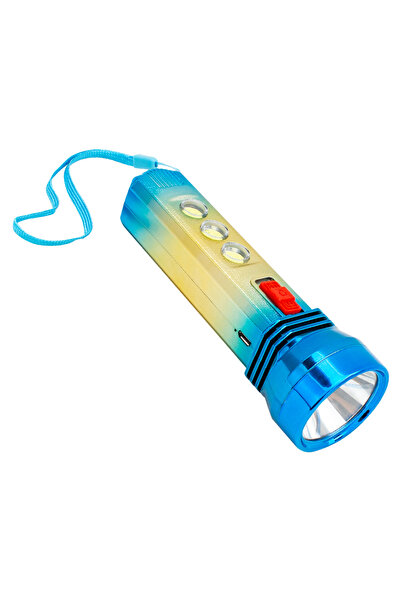 nelerbulurum ŞARJLI İki Çalışma Modlu (Ön Tek Led Işık, Üst Üç Küçük Led Işık...