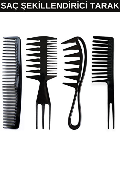 Layes Professional 3’lü Erkek Tarama Fön Fırça Serisi + 4’lü Şekillendirici Tarak