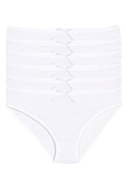 Yıldız Çamaşır Kadın Beyaz 6'lı Paket Bambu Bikini Külot
