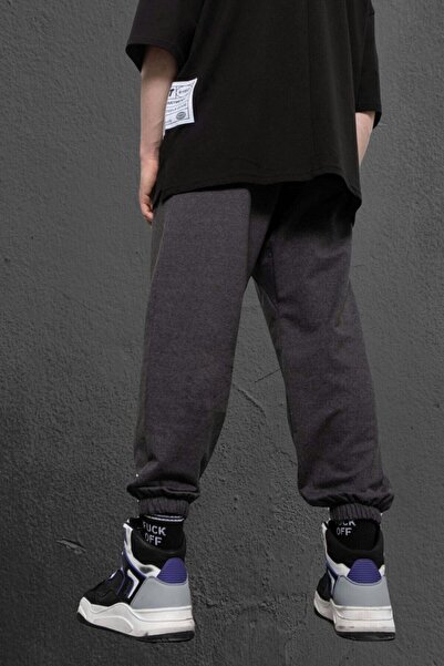 ROLLIE Erkek Antrasit Gri Oversize Eşofman Altı