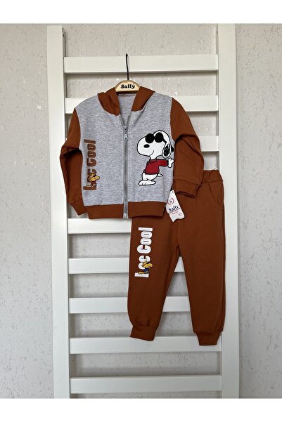 sally baby 2-слоен сезонен комплект с качулка, цип отгоре и отдолу, комплект спортен екип