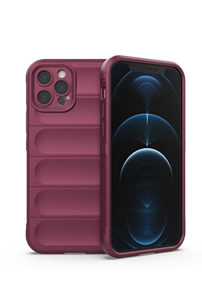 AKSEFİZZ İphone 12 Pro Uyumlu Parmak Izi Yapmaz Elden Kaymayan Mat Yüzeyli Kılıf