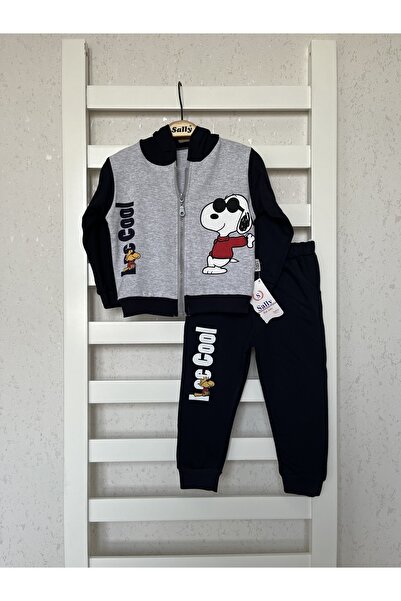 sally baby طقم بقلنسوة موسمي مكون من خيطين، وسحاب، ومطبوع من الأسفل، وبدلة ري...