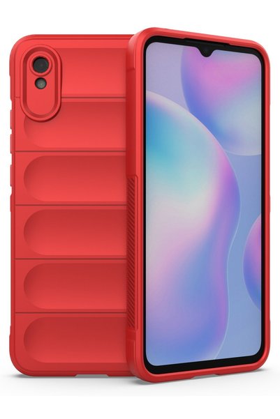 AKSEFİZZ حافظة هاتف Xiaomi Redmi 9a متوافقة مع بصمات الأصابع وغير قابلة للانز...