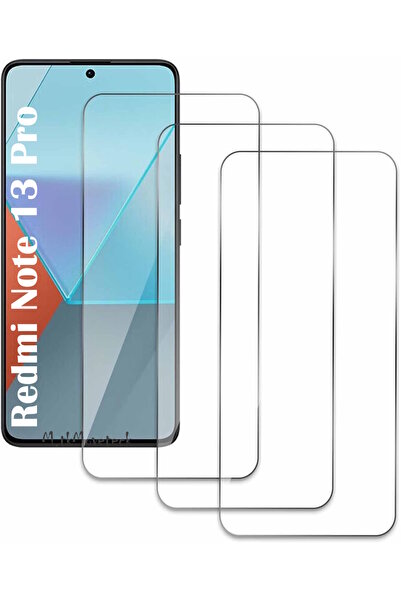 m.tk moveteck Xiaomi Redmi Note 13 Pro Ekran Koruyucu 9H Temperli Cam Şeffaf Passifik Ekran Camı HD Clear