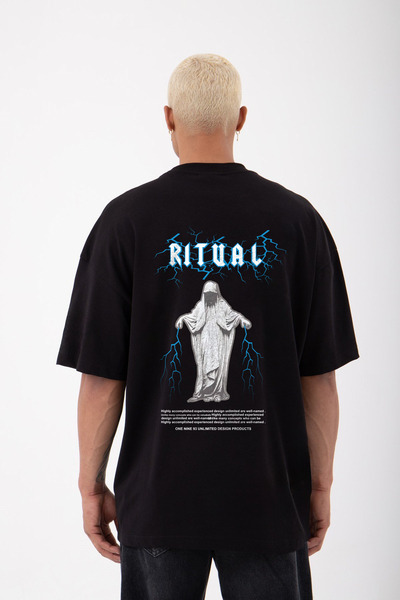 bellanova ritual Spate Imprimat Unisex Tricou Oversize Imprimare Digitală
