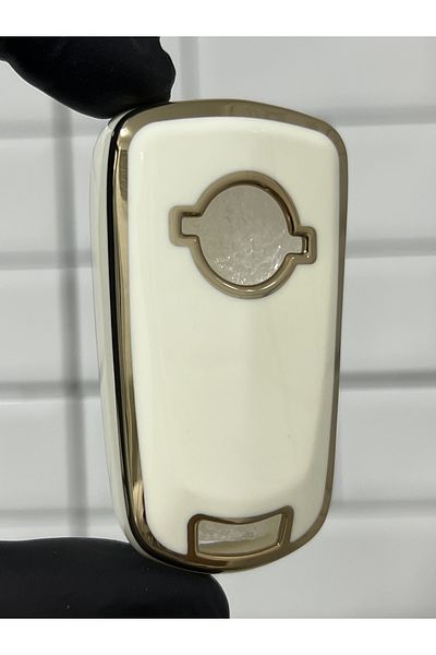BARKAS ELEKTRONİK Opel Astra H Corsa D Vectra C Corsa C Combo Switchblade Nano Key Case White