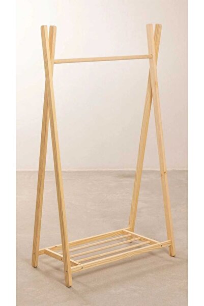 Akgül ev ve bahçe tekstil mobilya KIYAFET ASKILIĞI GİYİNME ODASI AHŞAP ASKILI...