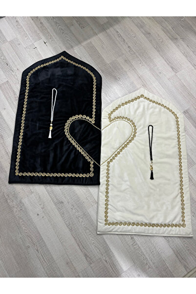 KARDE ÇEYİZ Kalpli Seccade - Kalp Seccade - Eşli Kalp Seccade Seti - Luna Kad...