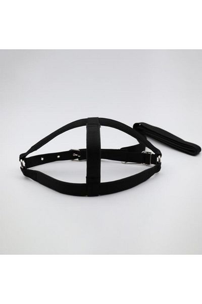 Glipet Dog Chest Collar Set Soft Textured Backing Black Color 2cm