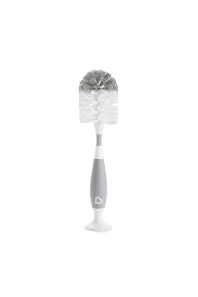 Munchkin Baby Bottle, Cup and Bottle Cleaning Brush-grey
