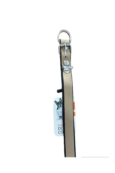 Glipet طوق بني مدعم بالجلد 4x65 سم
