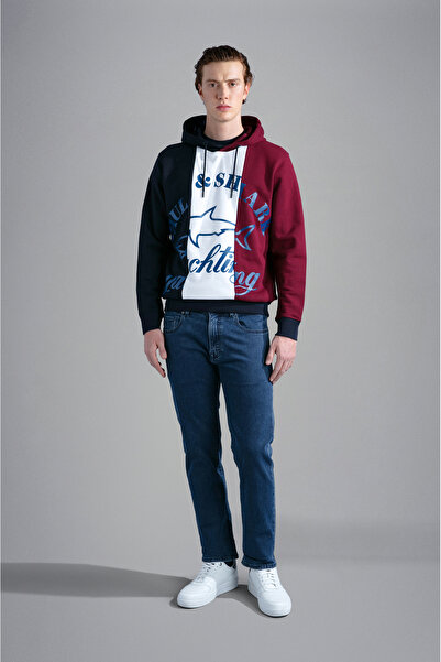 PAUL&SHARK MEN'S HOODED SWEATSHIRT