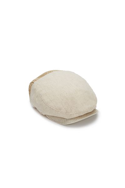 Tamer Tanca Men's Leather/linen/straw Hat Hat 524 1094 London Ith Hat Y23
