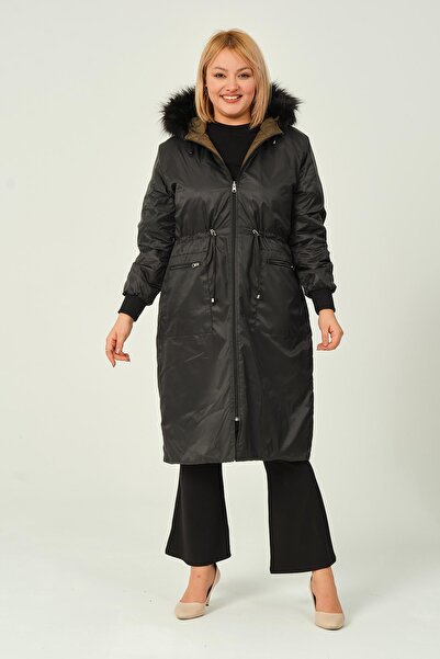 GLR&GYM BİRAY KADIN ÇİFT TARAFLI KAPİTONE MONT