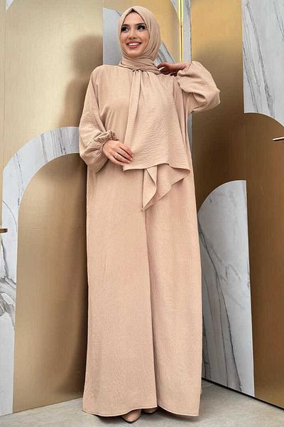 Bym Fashion Prayer Dress with Shawl 3857 Stone