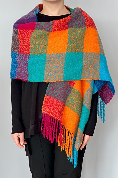 REMSA Σάλι με φούντα Boucle Scraf 42X205 cm 1256 Ροζ