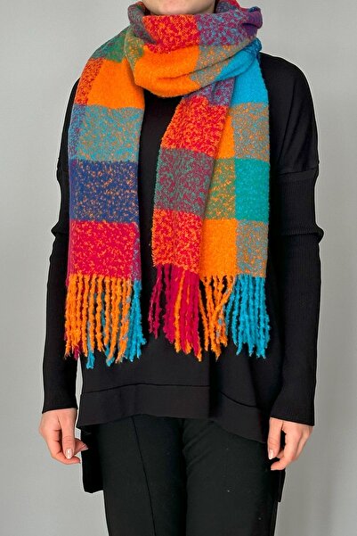 REMSA Σάλι με φούντα Boucle Scraf 42X205 cm 1256 Ροζ