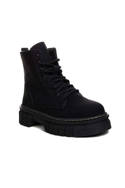 ŞNG Ayakkabı Черни матови дамски ботуши