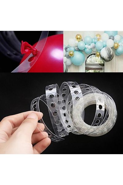 TATLI GÜNLER 60 Pieces Balloon Chain Set (grey, Chrome Silver, Metallic White, Transparent Balloon and 1 Pk Silver Balloon Sequin)